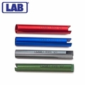 Lab Set of 4 Anodized Aluminum Followers 
Color Coded Laser Engraved 
Diameters .550, .500, .495, .398 LAB-LFTSA